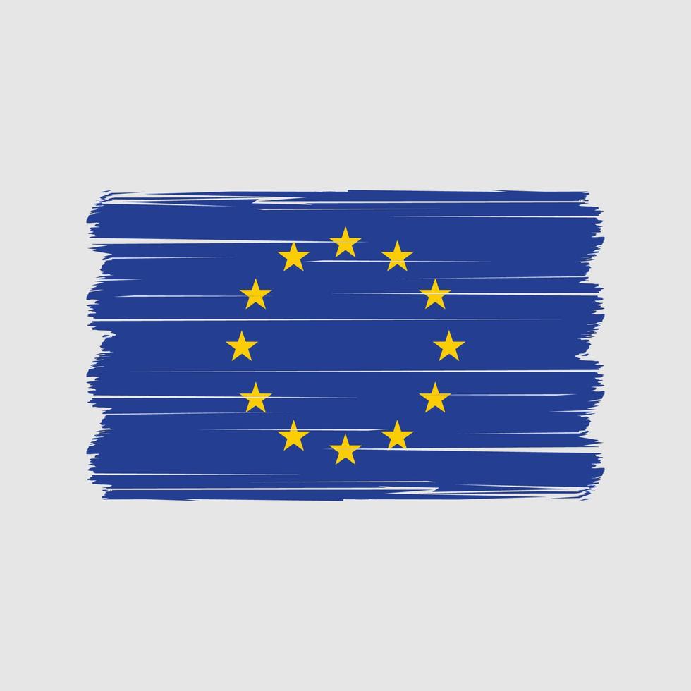 Vektor der europäischen Flagge. Vektor der Nationalflagge