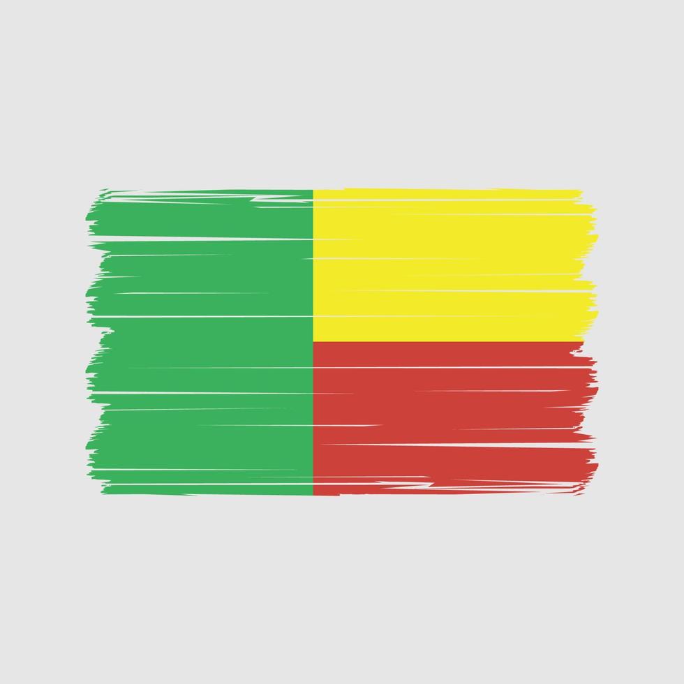 benin flagga vektor. nationell flagga vektor