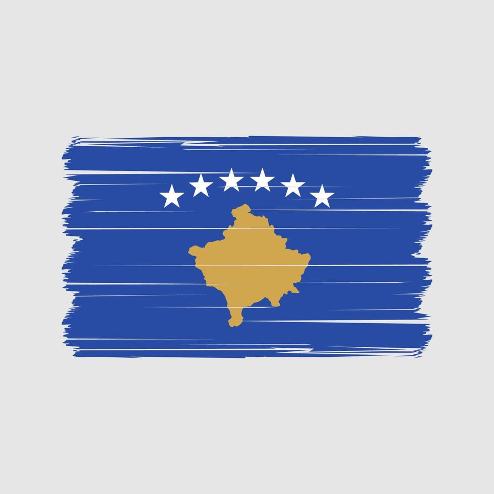 Vektor der Kosovo-Flagge. Vektor der Nationalflagge