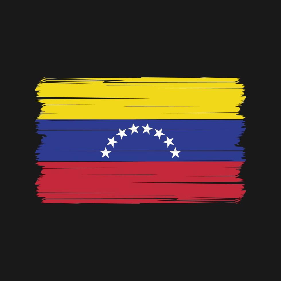 Vektor der Venezuela-Flagge. Vektor der Nationalflagge