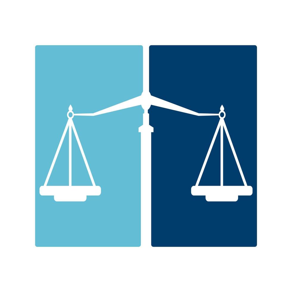 Law Balance und Anwaltsmonogramm-Logo-Design. Balance-Logo-Design in Bezug auf Anwalt, Anwaltskanzlei oder Anwälte. vektor