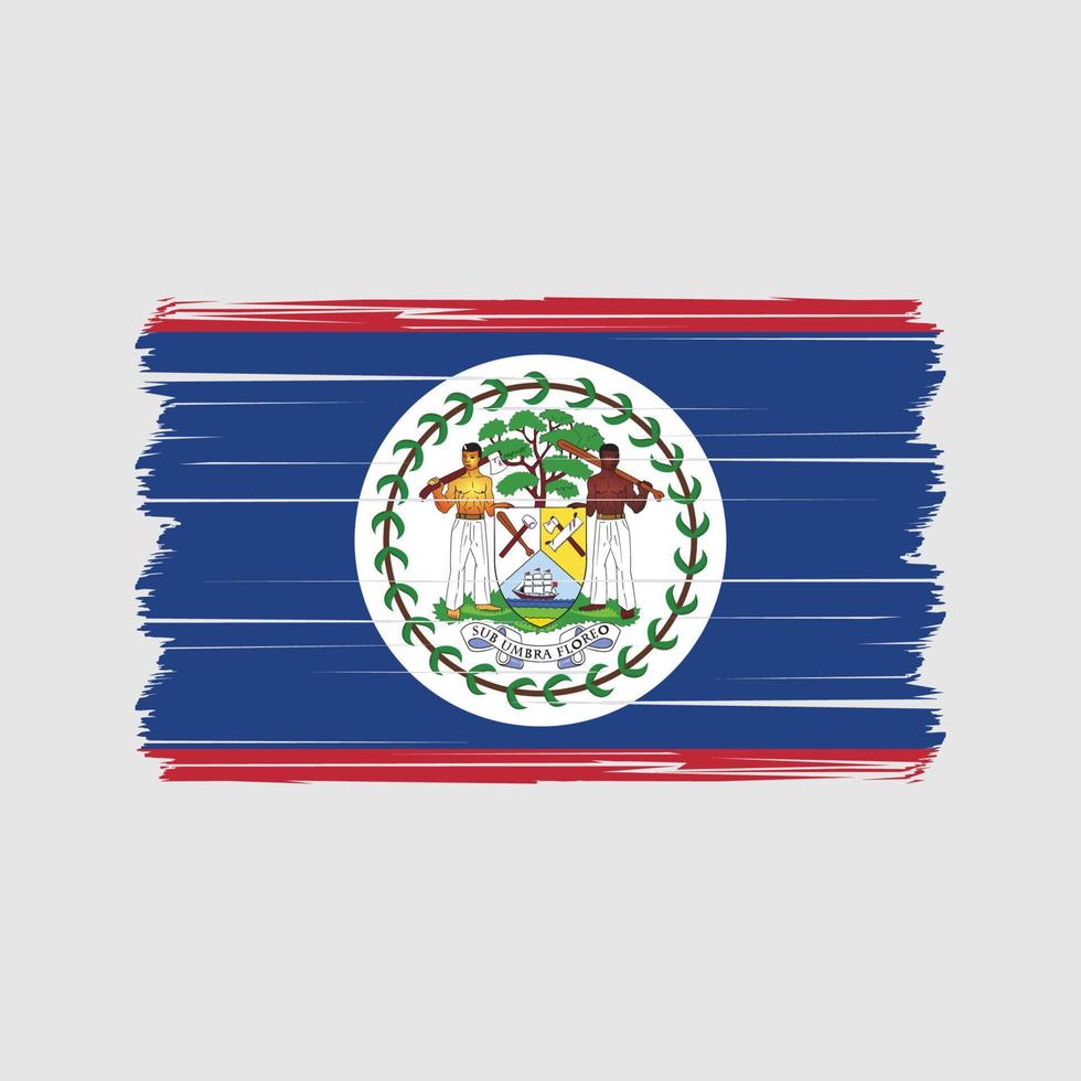 belize flagga vektor. nationell flagga vektor