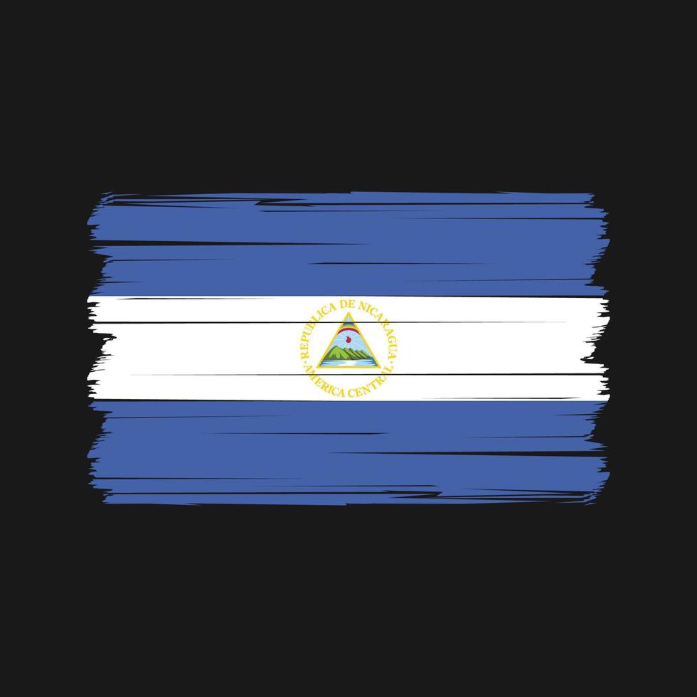 nicaragua flagga vektor. nationell flagga vektor