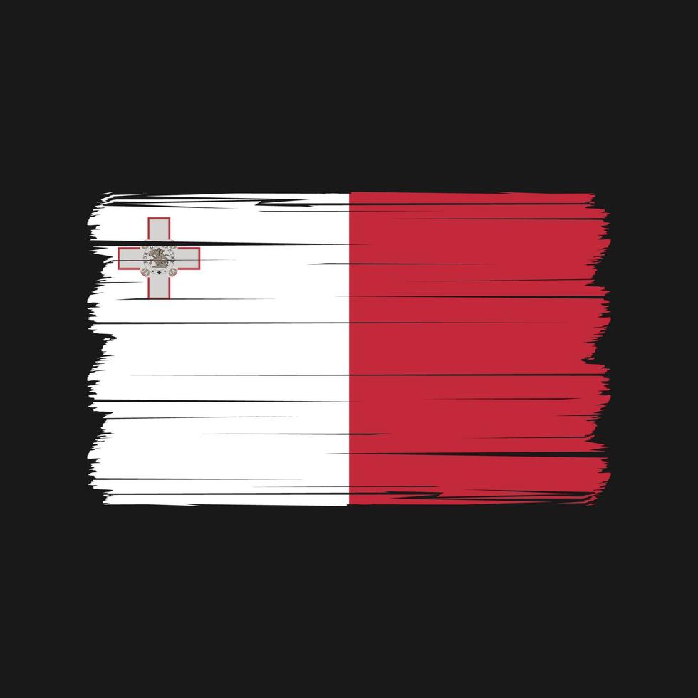 malta flagga vektor. nationell flagga vektor