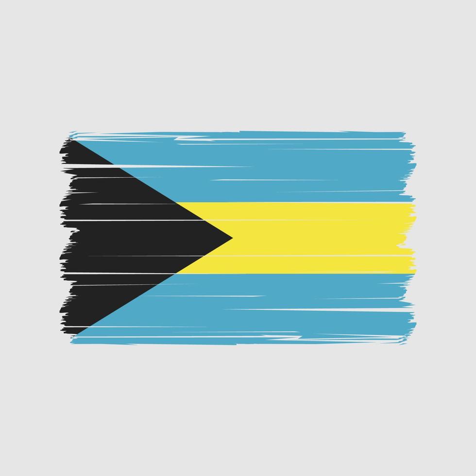 Vektor der Bahamas-Flagge. Vektor der Nationalflagge