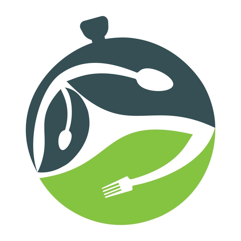 Logo-Template-Design für gesunde Lebensmittel. Bio-Lebensmittel-Logo-Konzept. vektor