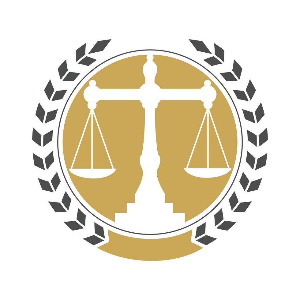 lag balans och advokat monogram logotyp design. balans logotyp design relaterad till advokat, lag fast eller advokater. vektor