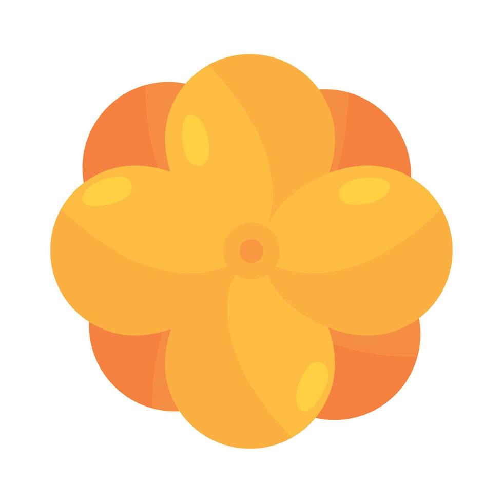 gelbe Blumendekoration vektor