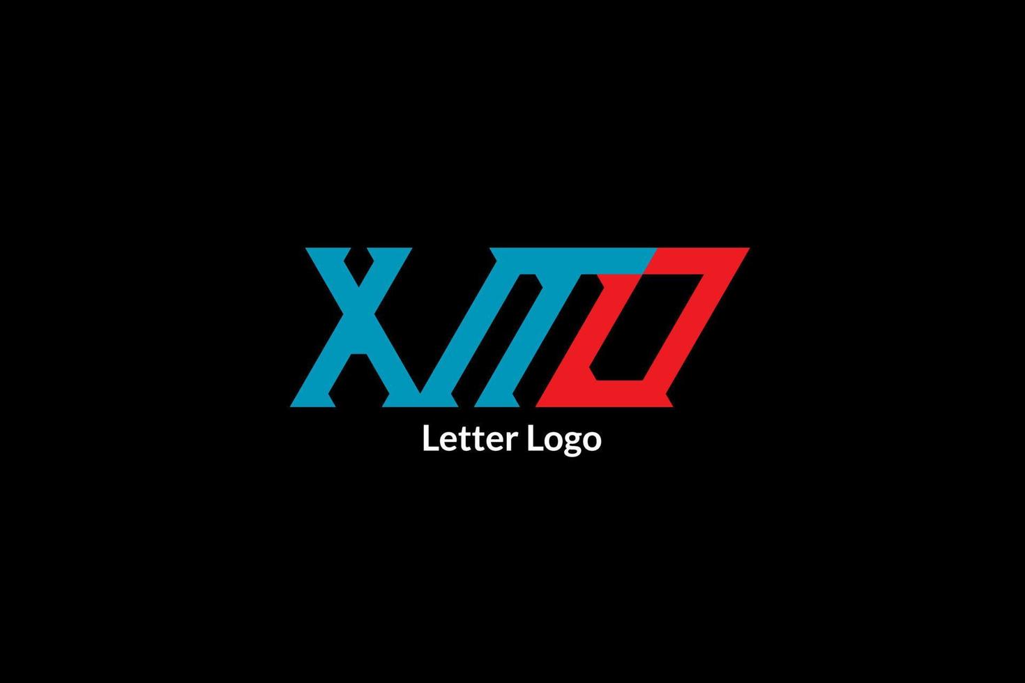 xno brev logotyp vektor