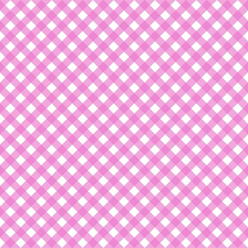 rosa Gingham, Checkerboard-Ästhetik-Checker-Hintergrundillustration, perfekt für Tapeten, Kulissen, Postkarten, Hintergrund vektor