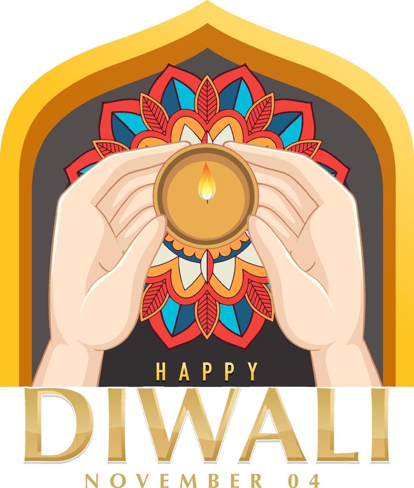 glückliches diwali-tagesplakatdesign vektor