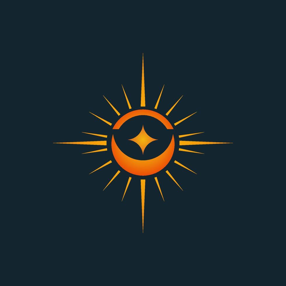 Sonnenauge-Symbol-Logo-Vorlage vektor