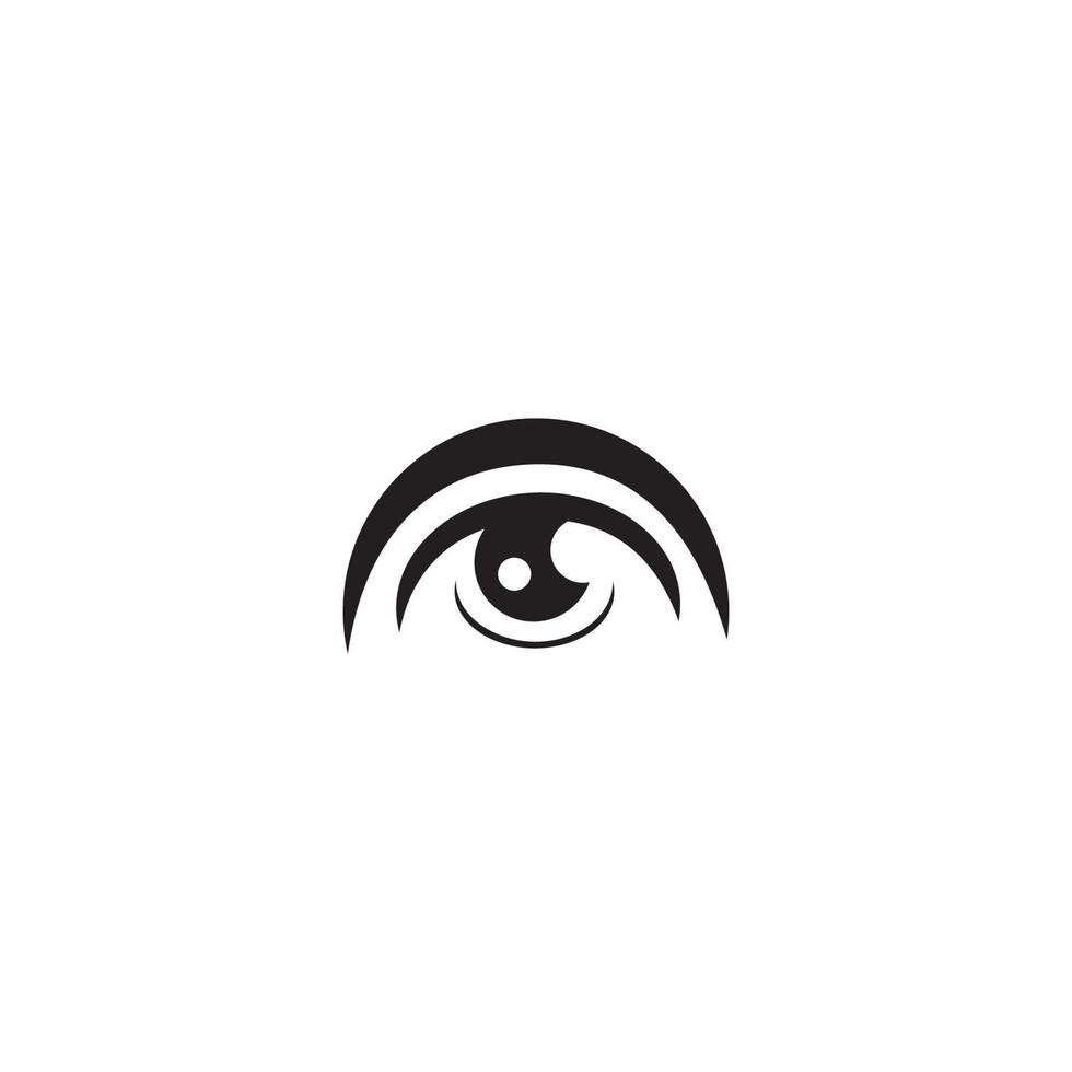 Logo-Vektoren für die Gesundheit der Augenpflege vektor