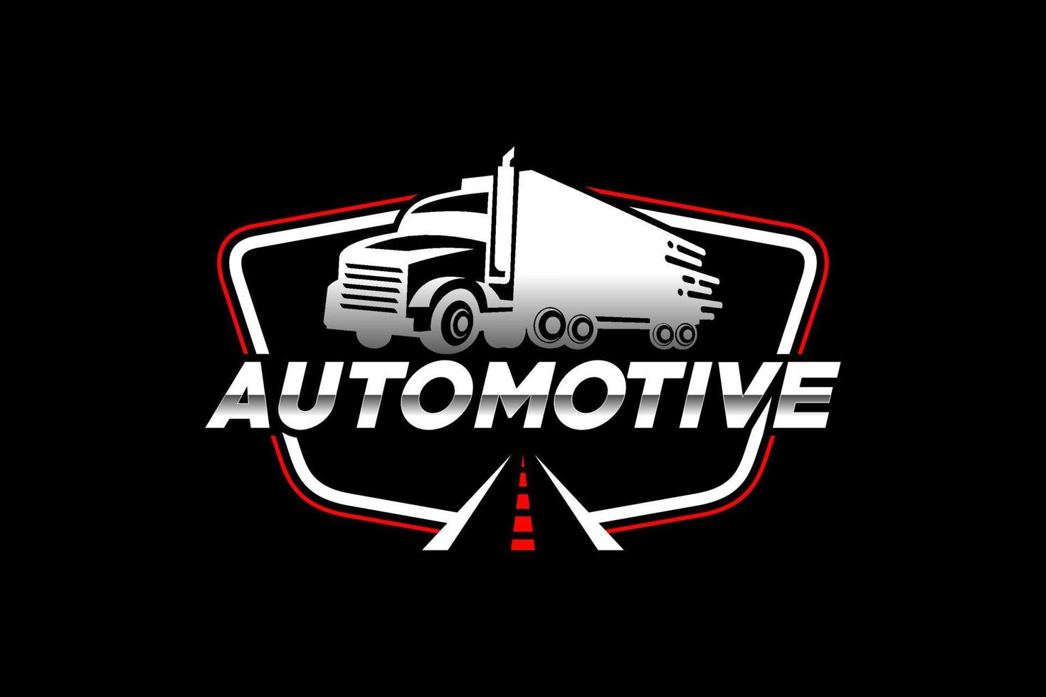 LKW-Silhouette abstrakter Logo-Vorlagenvektor. geeignet für frachtlogo, lieferlastwagen, logistiklogo vektor