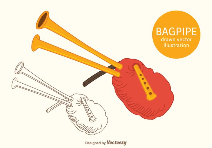 Gratis Bagpipe Vector Illustration