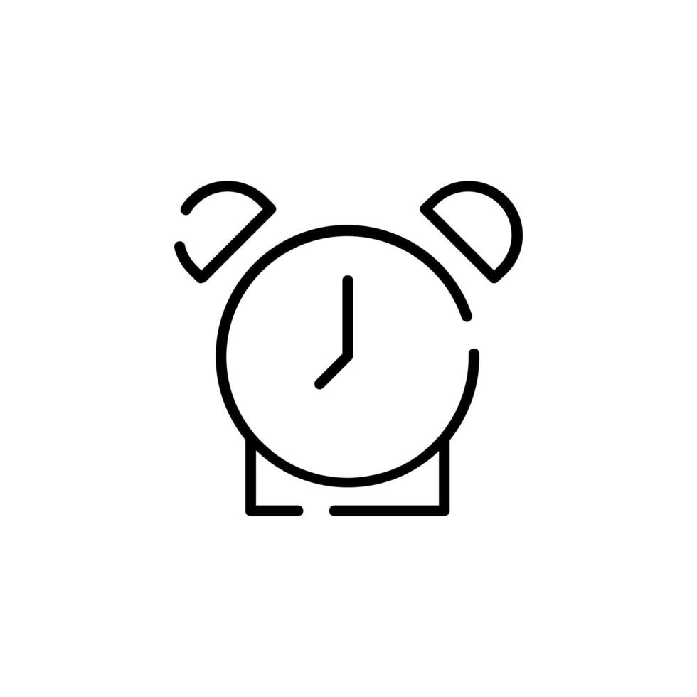 Alarm, Timer gepunktete Linie Symbol Vektor Illustration Logo Vorlage. für viele Zwecke geeignet.