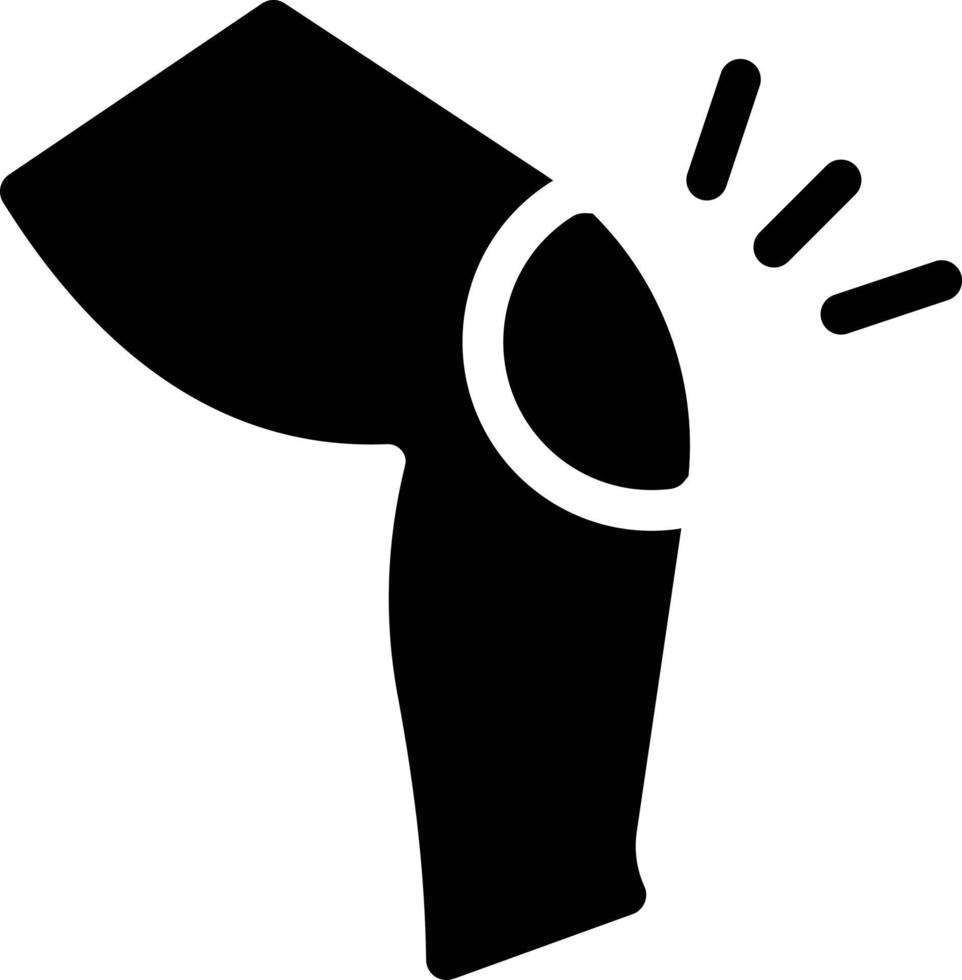 Knievektorillustration auf einem Hintergrund. Premium-Qualitätssymbole. Vektorsymbole für Konzept und Grafikdesign. vektor
