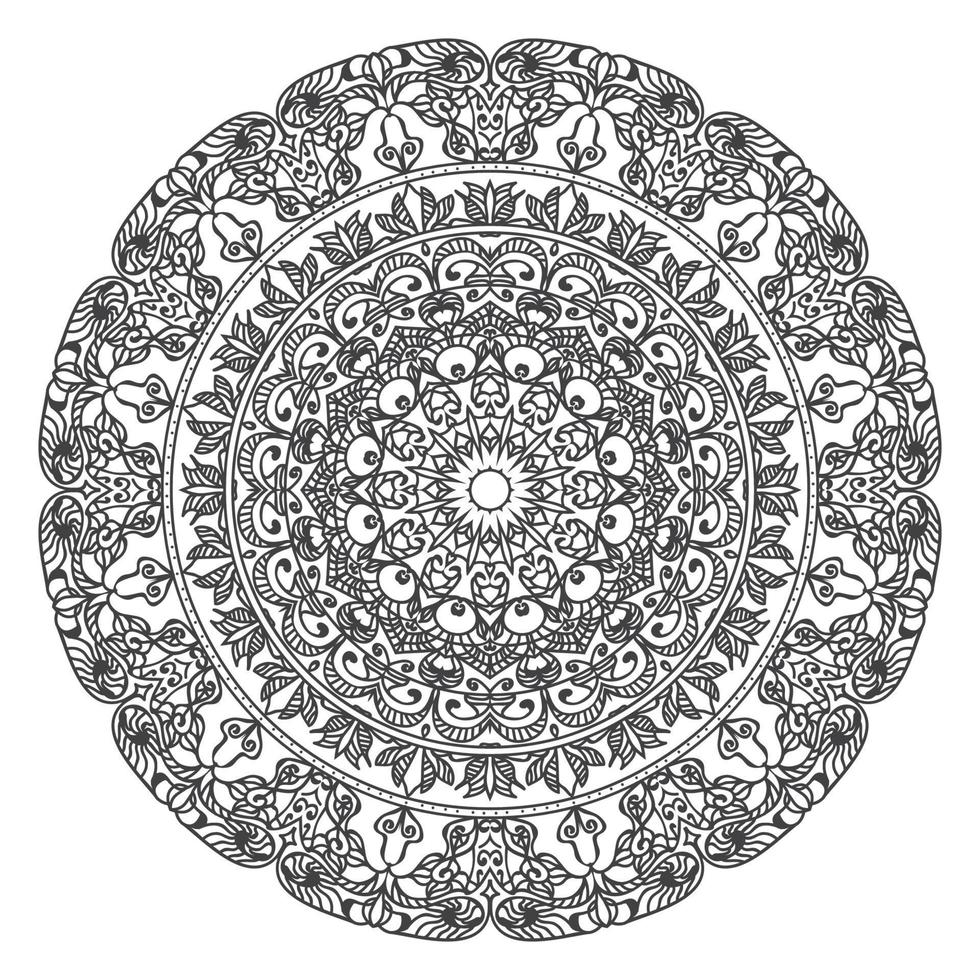 Luxus dekorative Mandala Design Hintergrund vektor