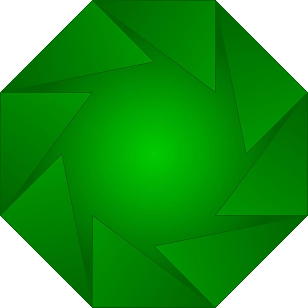 grön smaragd- ädelsten vektor