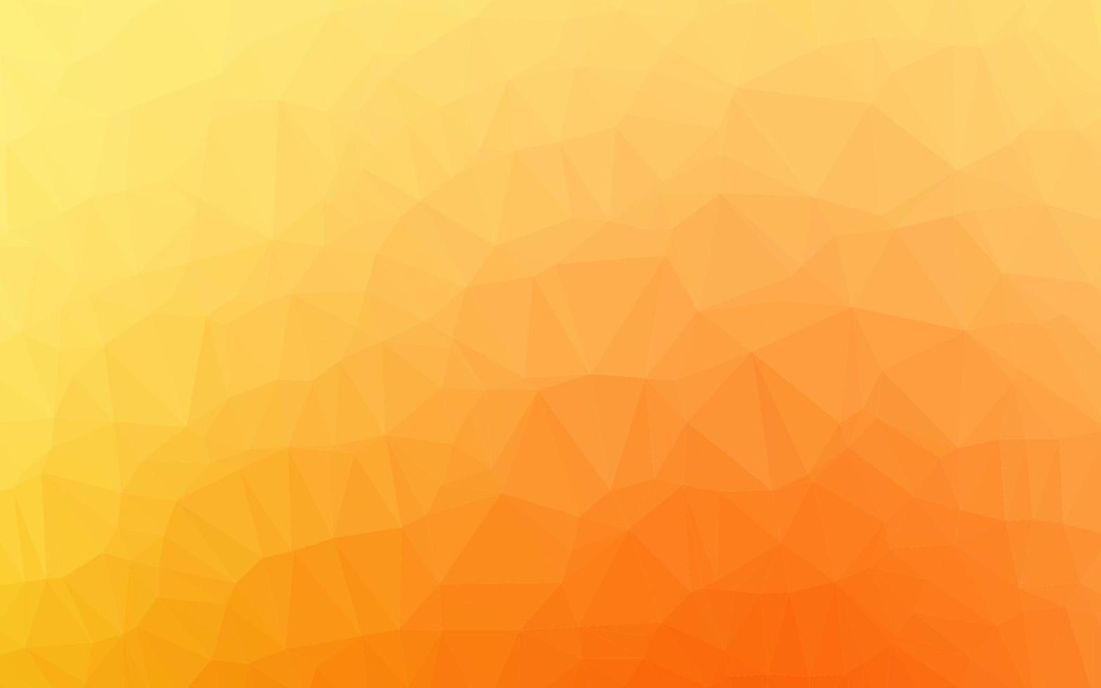 hellgelber, orangefarbener Vektor leuchtendes dreieckiges Muster.