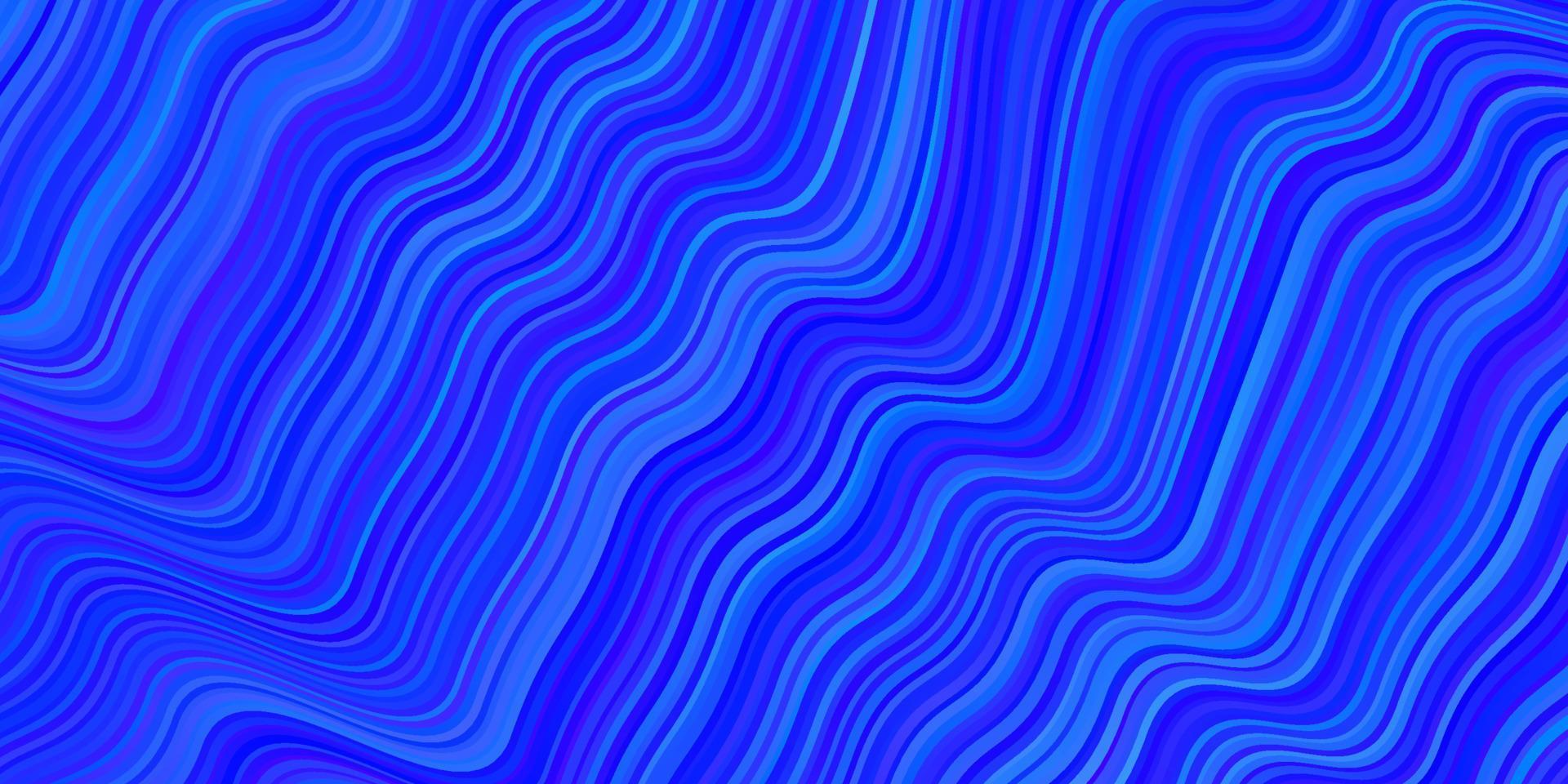 hellblaue Vektorschablone mit gebogenen Linien. vektor