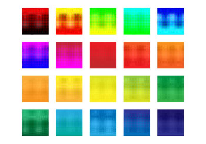Free Colorful Halftone Hintergrund Vektor
