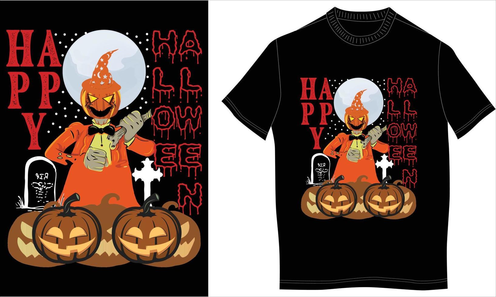 Halloween-T-Shirt-Design vektor