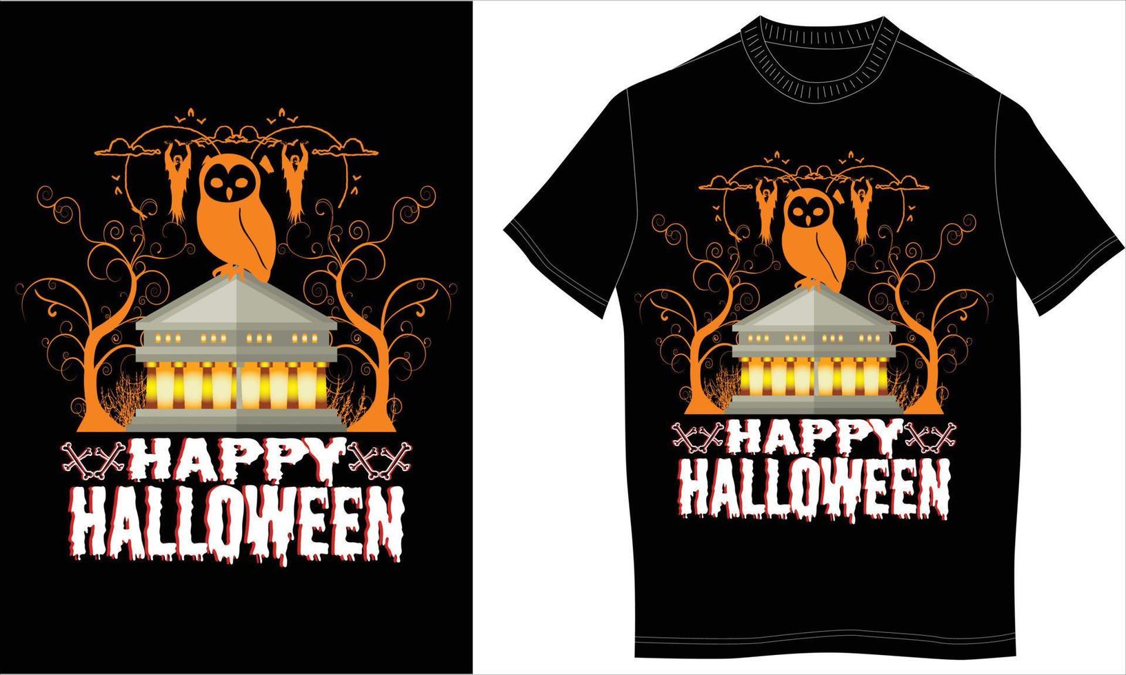 Halloween-T-Shirt-Design vektor