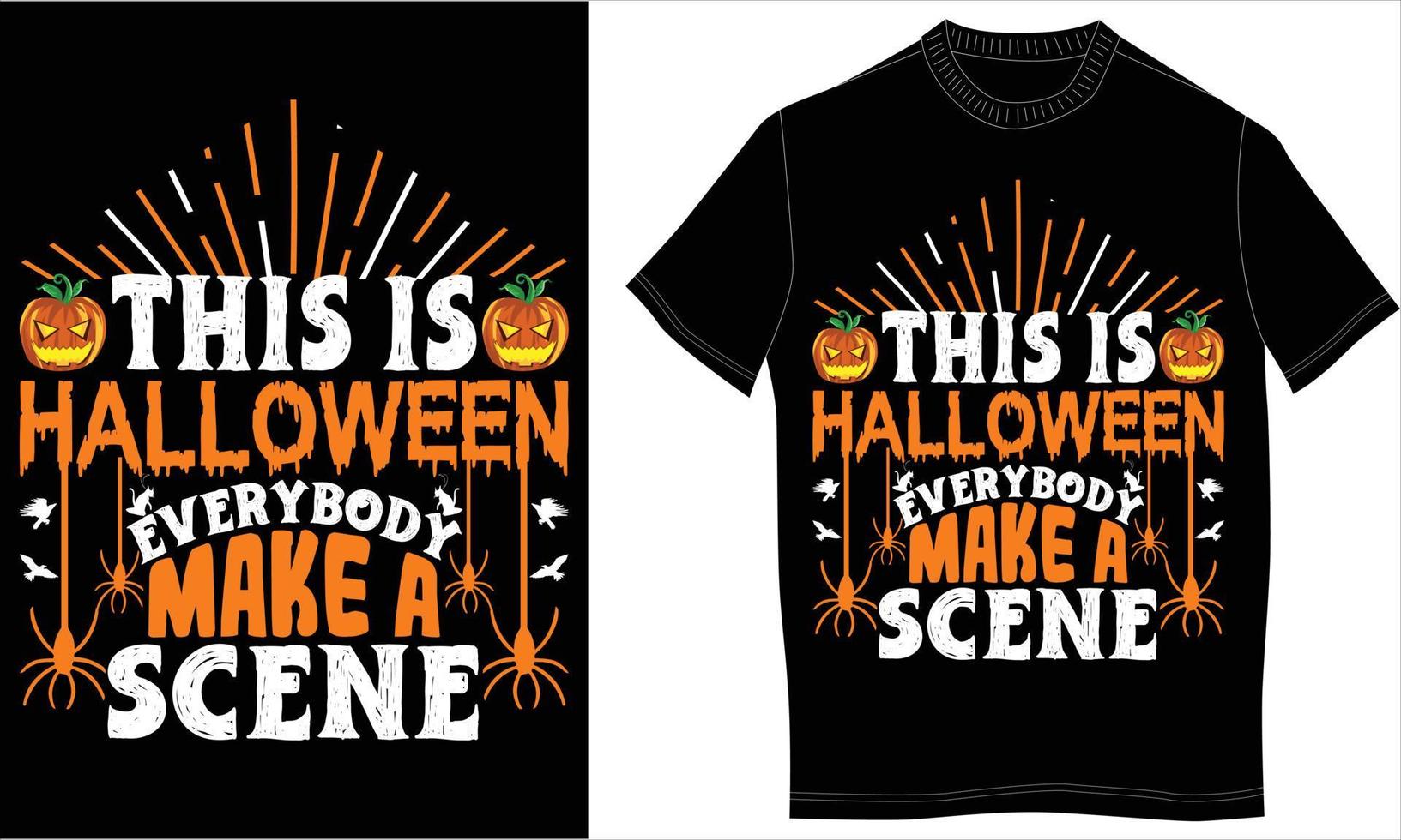 Halloween-T-Shirt-Design vektor