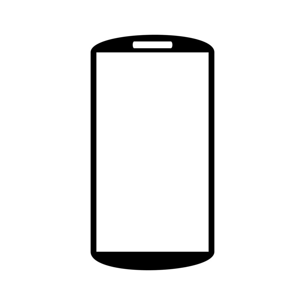 Smartphone-Symbol auf weißem Hintergrund. Vektor-Illustration vektor