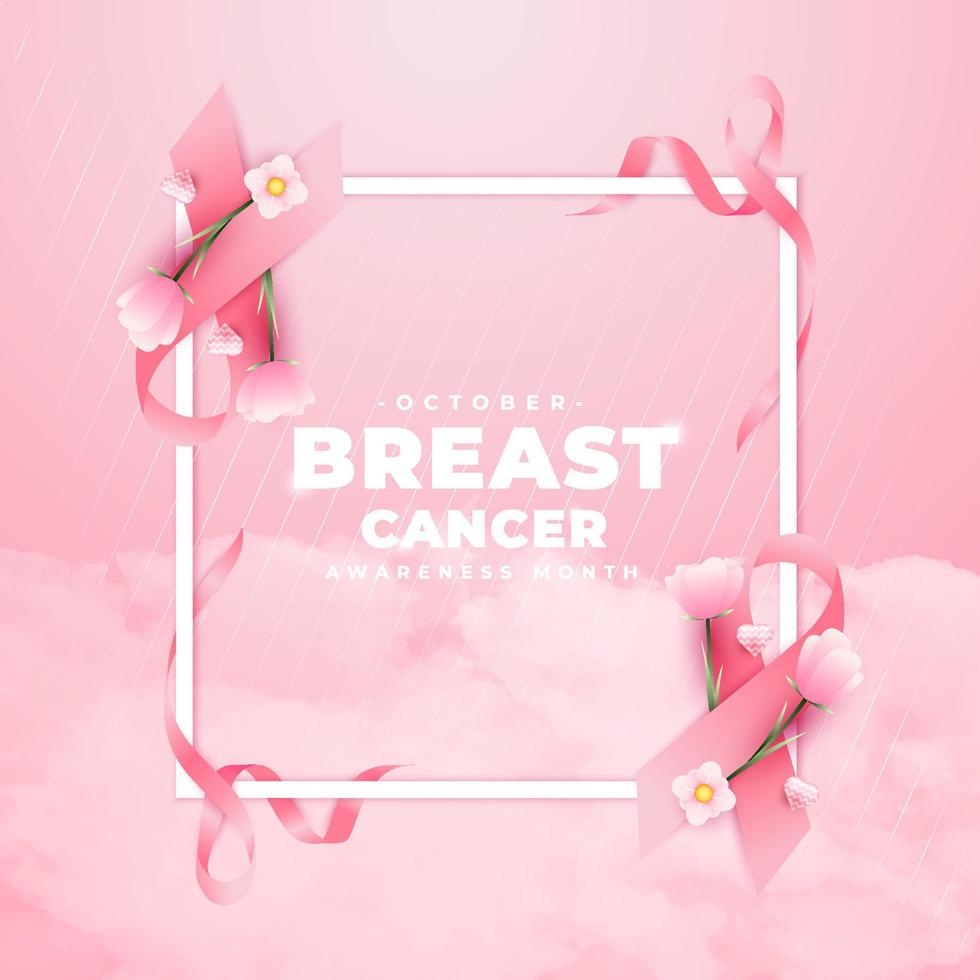 bröst cancer medvetenhet månad, lämplig för bakgrunder, banderoller, affischer, och andra vektor