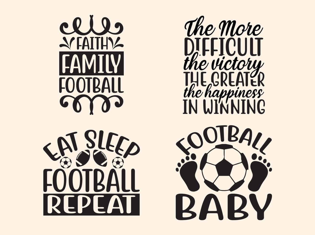 Fußball-Typografie-T-Shirt-Design vektor