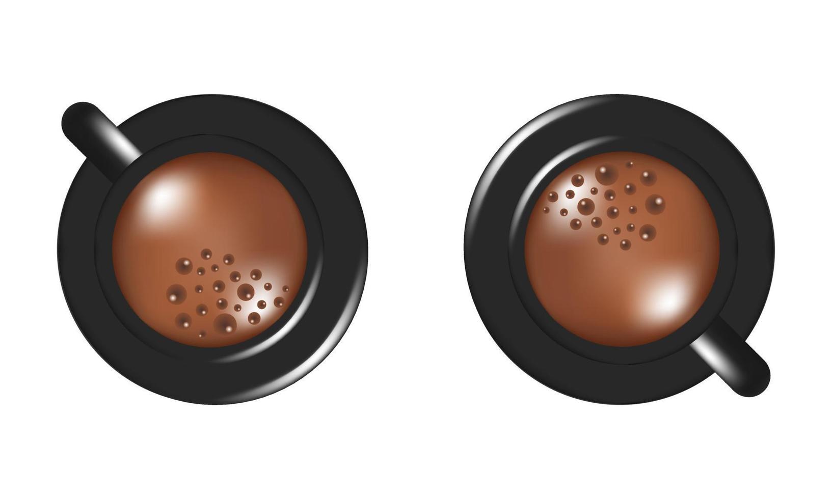 Illustration von zwei Kaffeetassen vektor