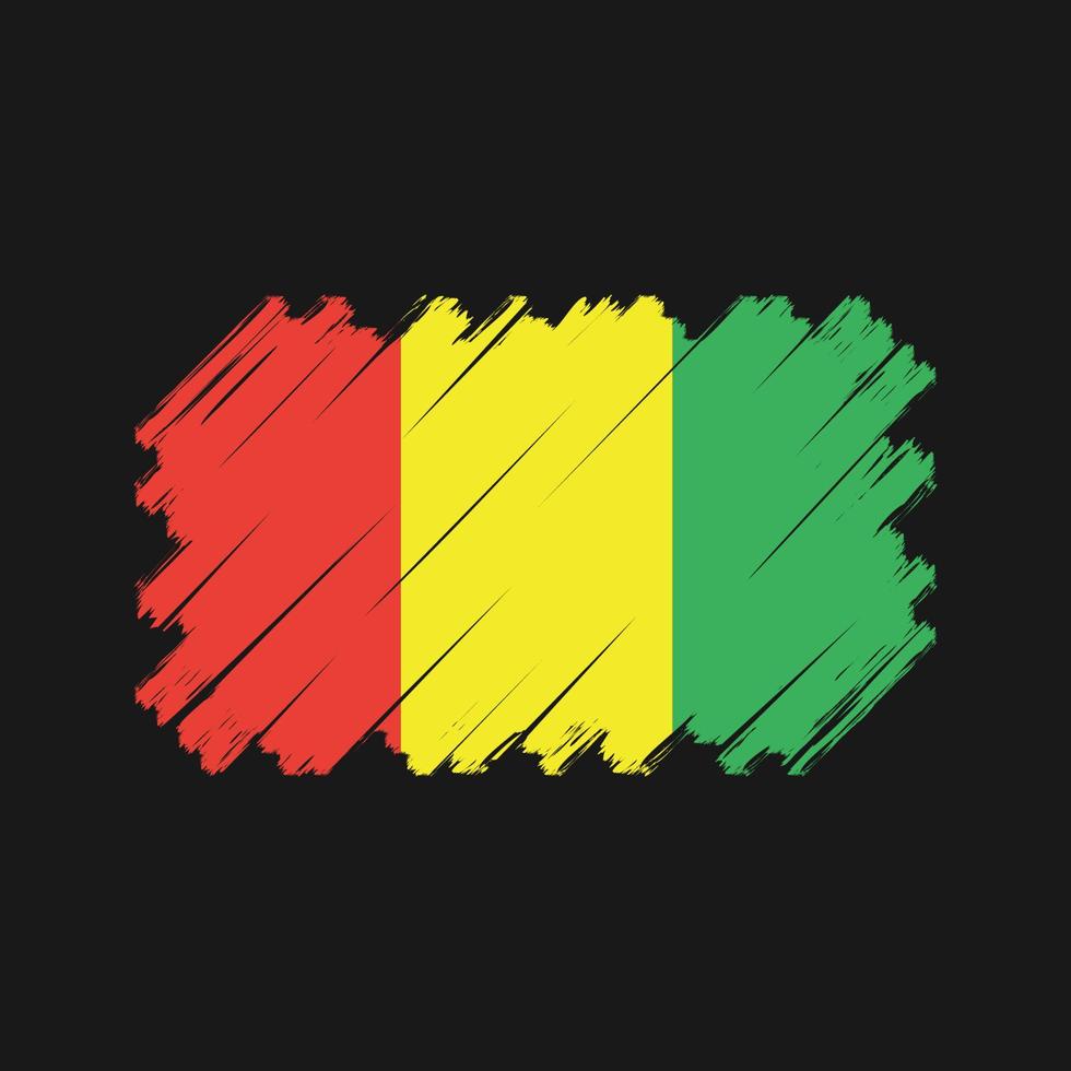 Guinea flagga vektor. National flagga vektor
