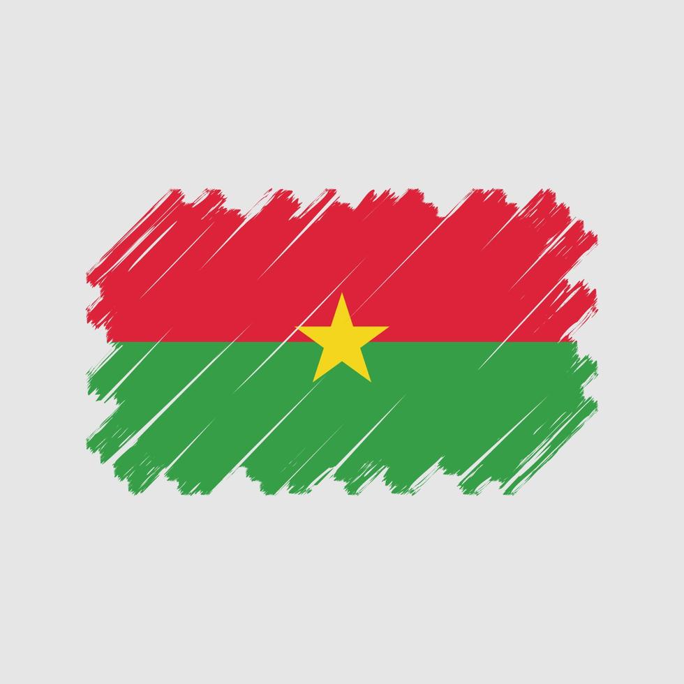 burkina faso flagga vektor. National flagga vektor