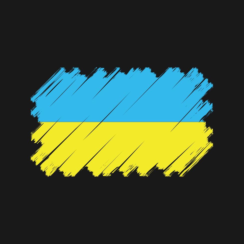 Vektor der ukrainischen Flagge. Nationalflagge