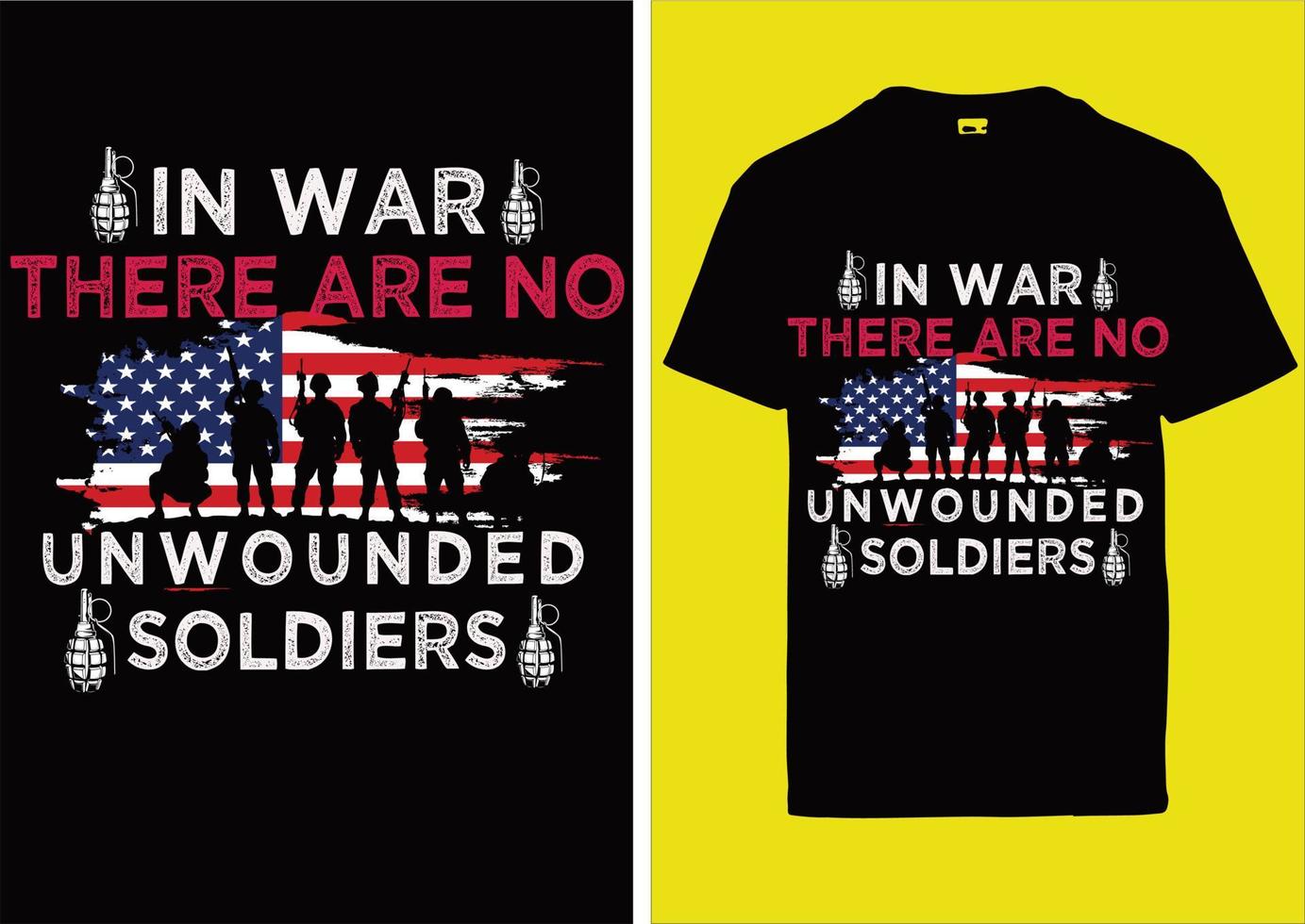 Veteranen-T-Shirt-Design-Vorlage vektor