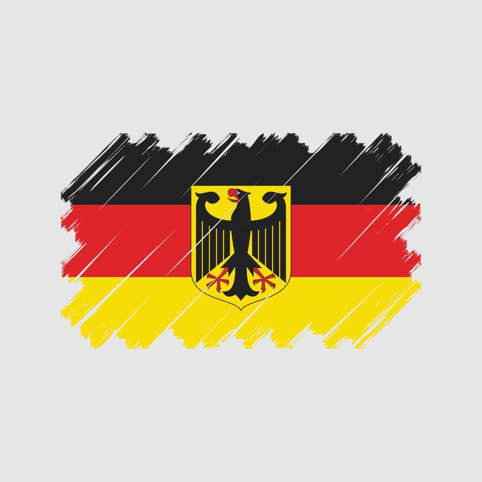 deutschland flaggenvektor. Nationalflagge vektor