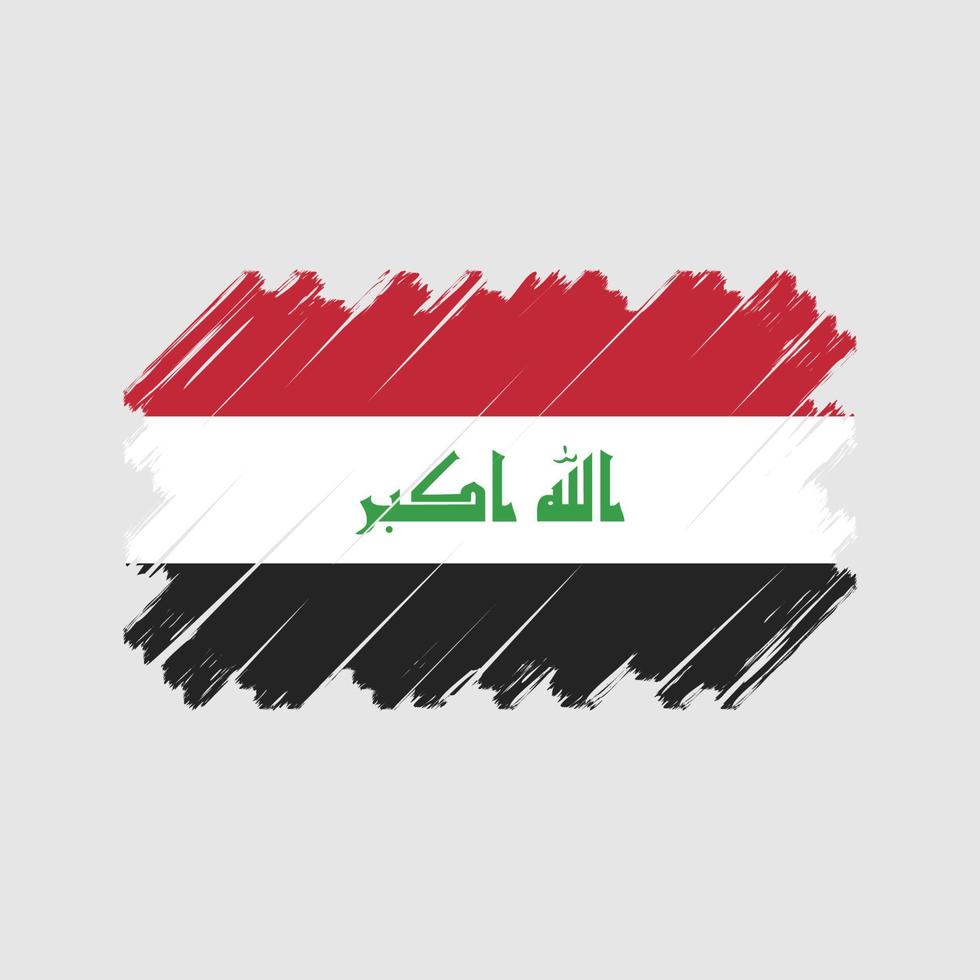 Irak flagga vektor. National flagga vektor
