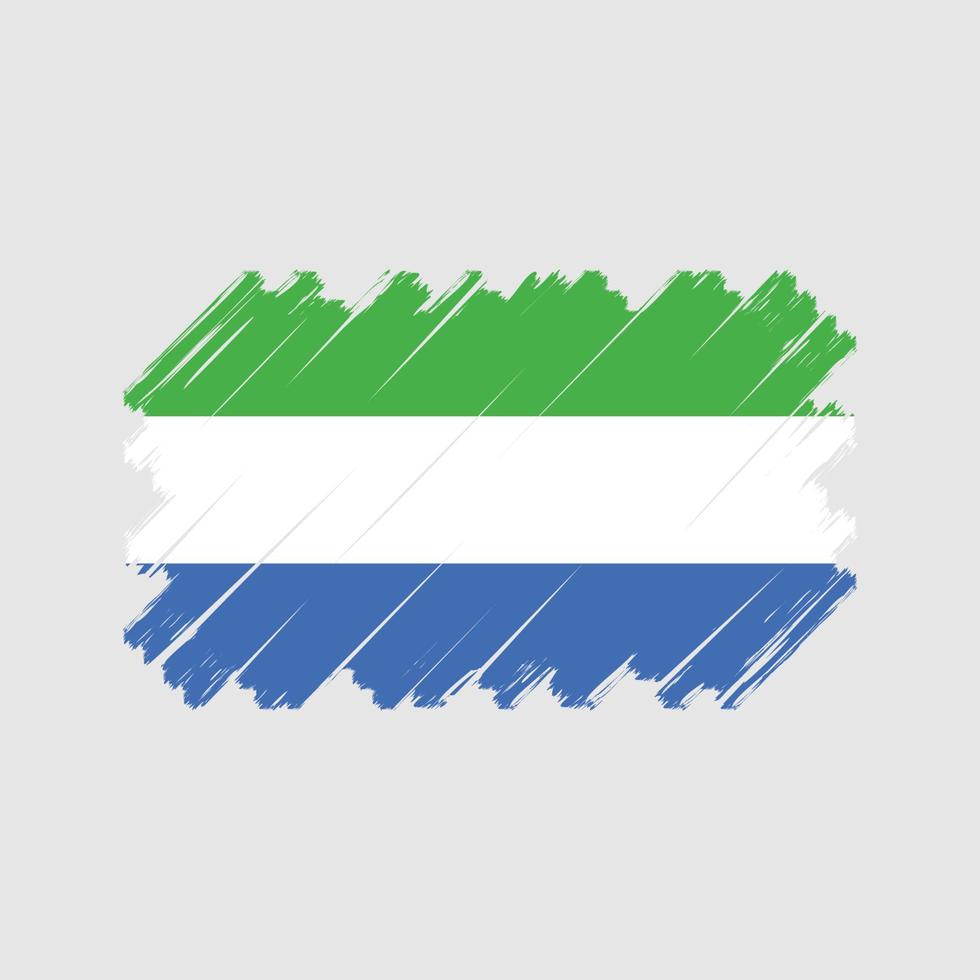 Sierra Leone Flaggenvektor. Nationalflagge vektor