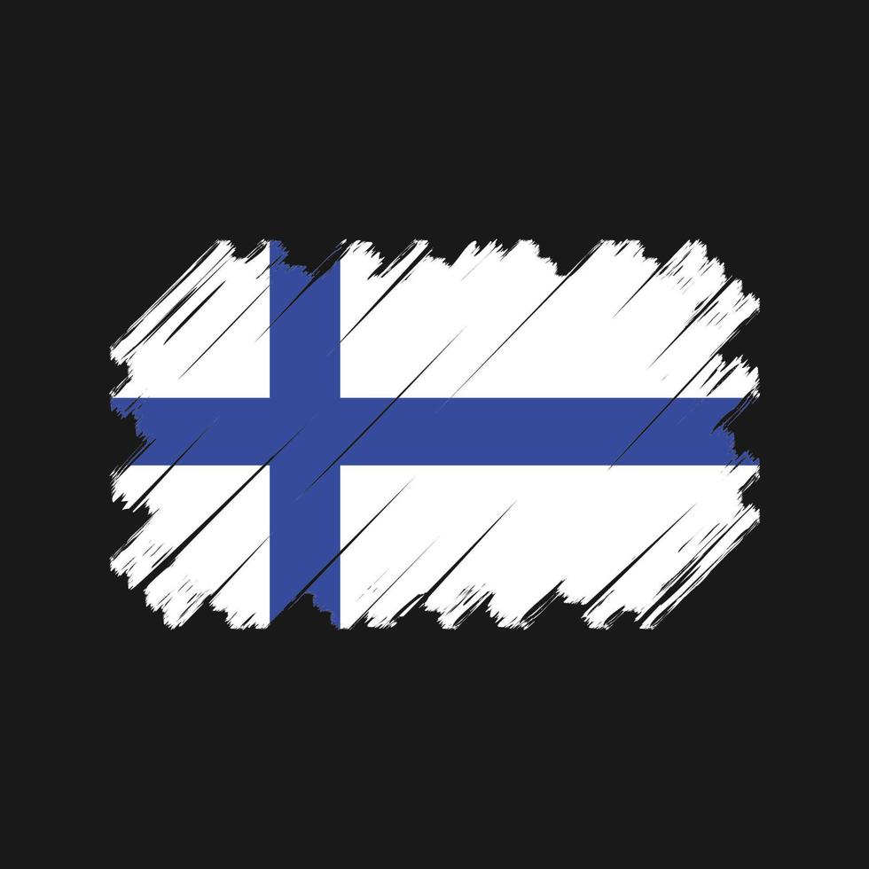 Finland flagga vektor. National flagga vektor