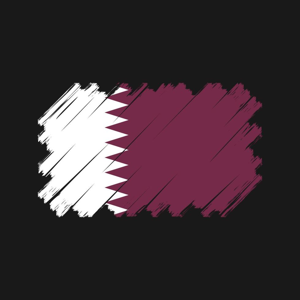 Vektor der Katar-Flagge. Nationalflagge