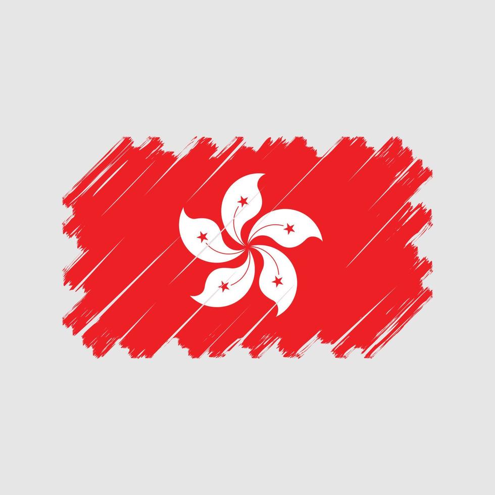 Hong Kong flagga vektor. National flagga vektor