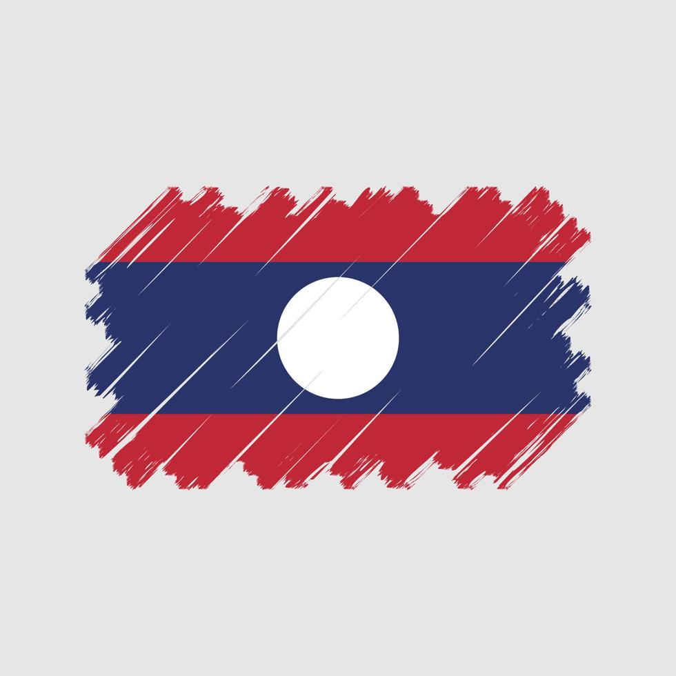 laos flagga vektor. National flagga vektor