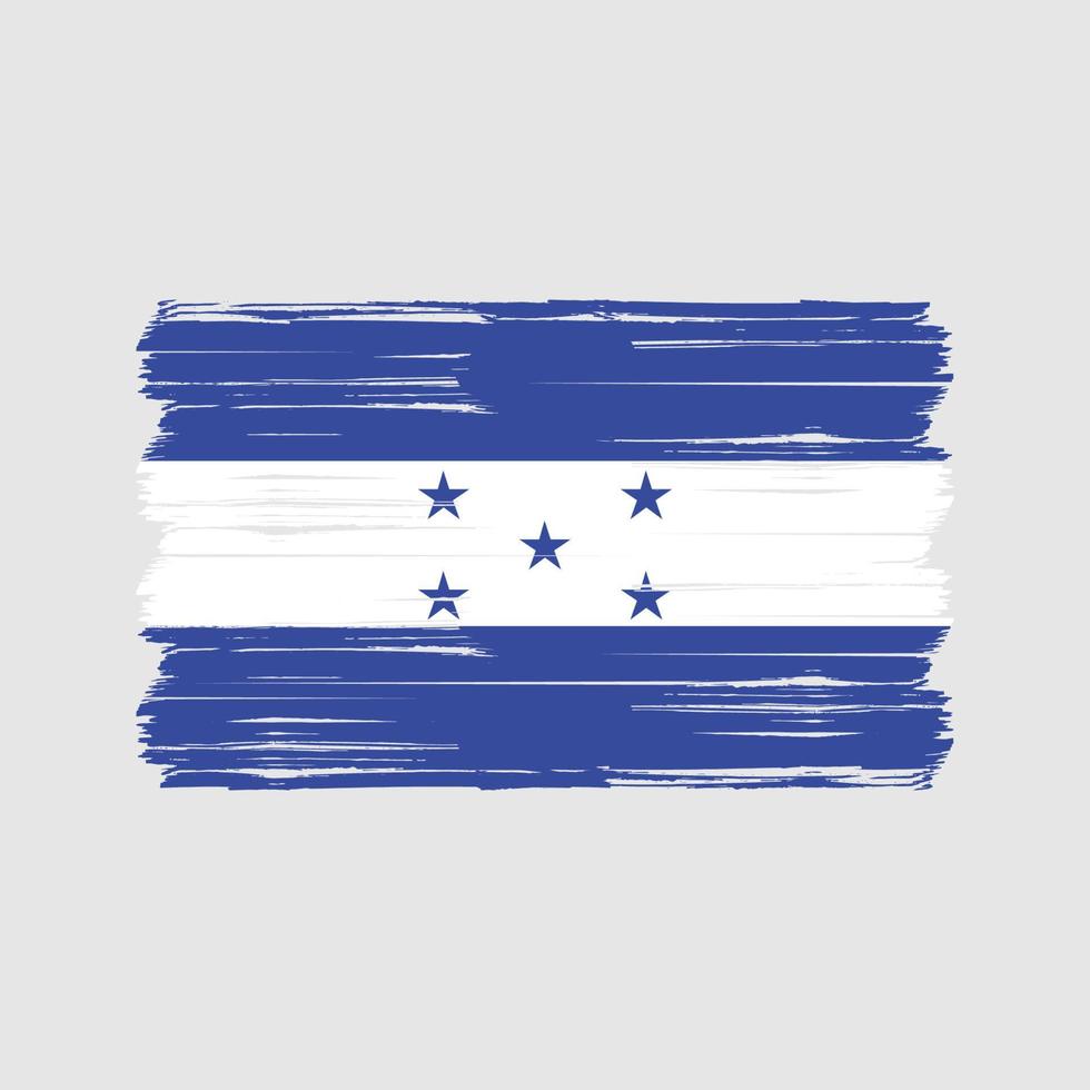 Honduras Flaggenpinsel. Nationalflagge vektor