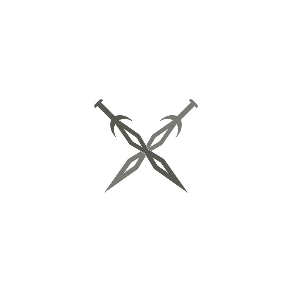 svärd ikon vektor illustration