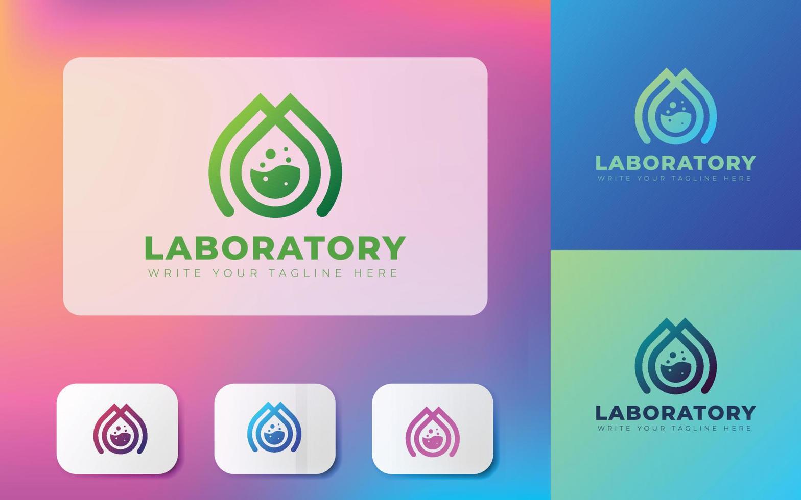 bio apotek släppa medicin vektor logotyp design