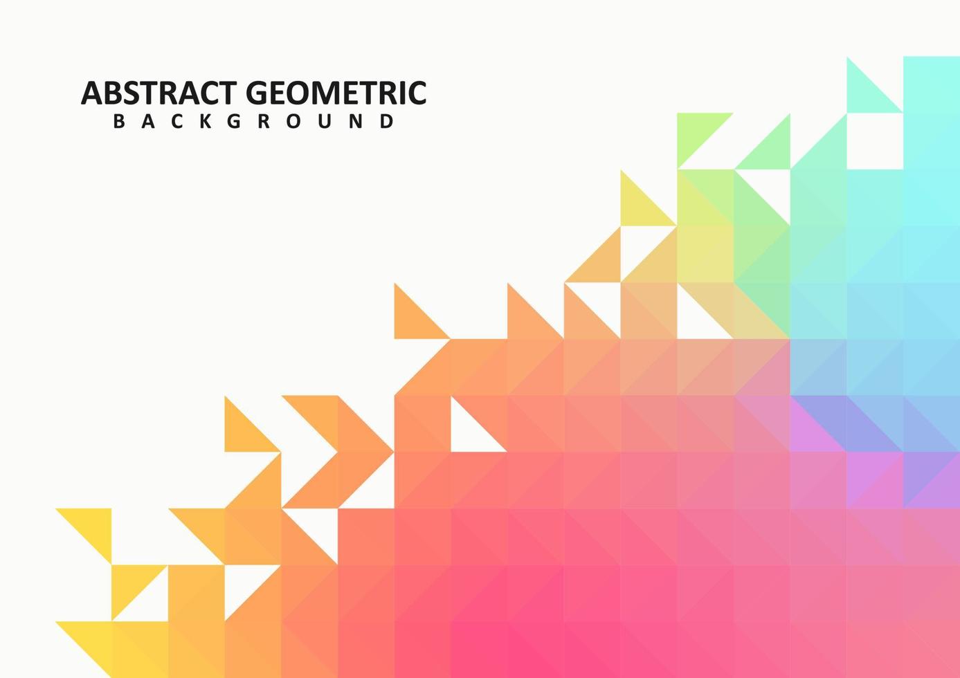 abstrakter bunter geometrischer Vektorhintergrund vektor