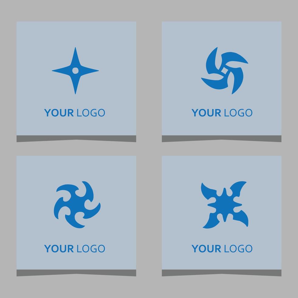 shuriken logotyp vektor illustration dragen på papper vektor är mycket lämplig för logotyper, affischer, banderoller och andra