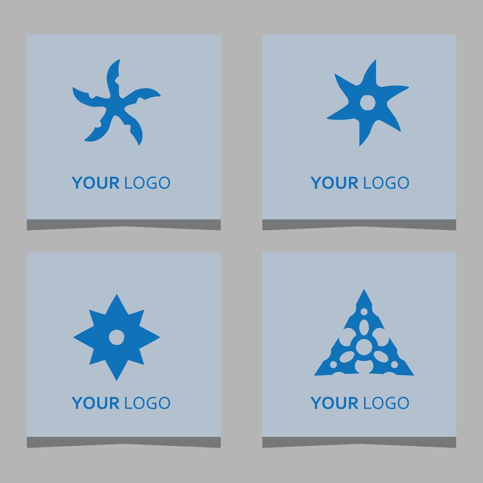 shuriken logotyp vektor illustration dragen på papper vektor är mycket lämplig för logotyper, affischer, banderoller och andra